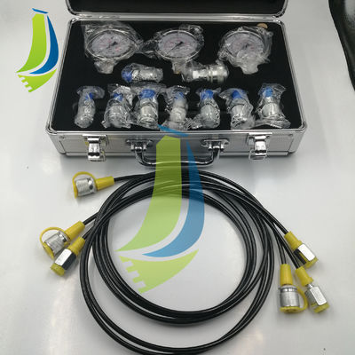 Hydraulic Pressure Test Kit With 3 Gauges For Excavator Parts
